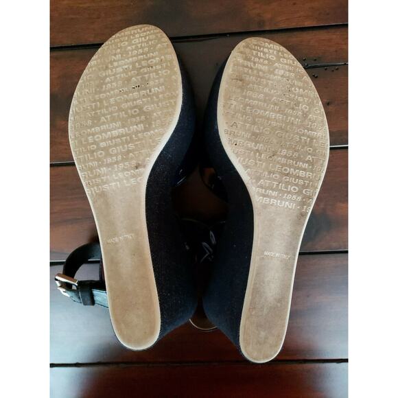 AGL Women's Blue Wedge Sandal N630002 Size 40 EU - Picture 9 of 9